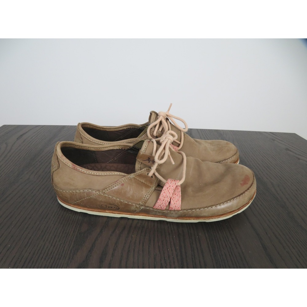 Chaco Caribou Shoes Womens 11 Brown Leather Oxford Casual Comfort Slip On